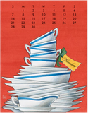 Package: 2027 Linnea 11 x 14" Poster Calendar &  5 x 7" Desktop Calendar Artwork From Johanna Riley