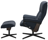 Ekornes Stressless Mayfair Large Cross Chair Recliner With Ottoman