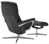 Ekornes Stressless Mayfair Medium Cross Chair Recliner With Ottoman