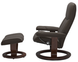 Ekornes Stressless Consul Medium Classic Recliner with Ottoman
