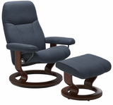 Ekornes Stressless Consul Large Classic Paloma Recliner With Ottoman