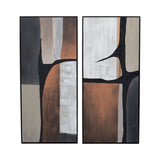 Sagebrook Home S/2 22x50 Linus Hand Painted Wall Art EV70310