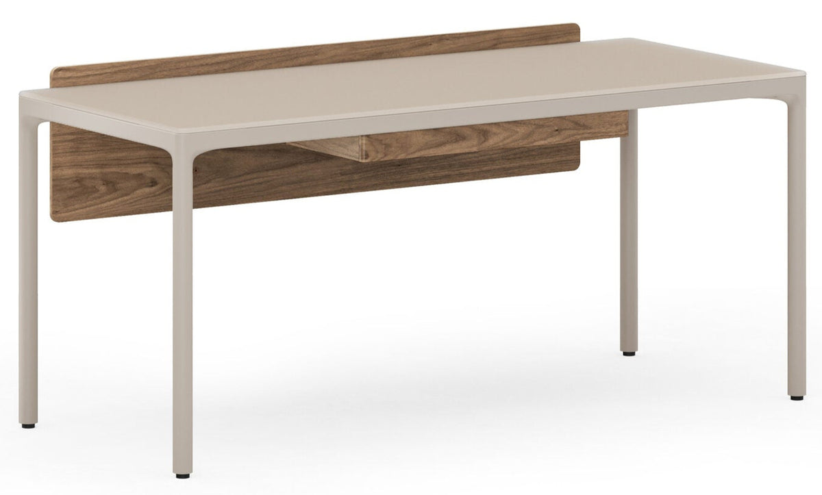 BDI Luma 6762 Stationary Desk With Back Panel & Storage Drawer