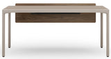 BDI Luma 6762 Stationary Desk With Back Panel & Storage Drawer