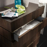 ALF Italia Accademia High Chest Termocotto Contemporary Italy Dark Walnut
