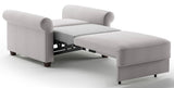 The Casey is Luonto’s most elegant and practical creation. The beautiful rolled arms and t-shape back seat cushions allow the Casey Cot Chair Sleeper to be unique. As usual, to fulfill Luonto’s commitment to practicality, Luonto has provided plenty of rest space and a terrific transitional design to save living space. 