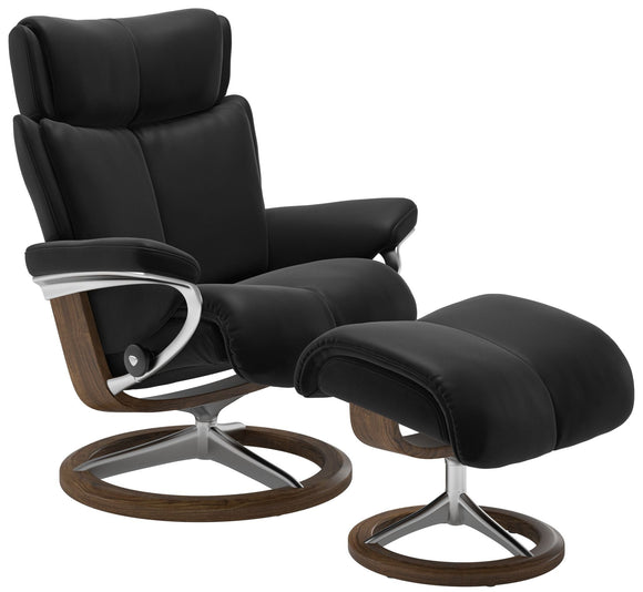 Ekornes Stressless Magic Large Signature Recliner with Ottoman