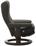 Ekornes Stressless Wing Medium Classic Power Recliner With Ottoman