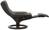 Ekornes Stressless Wing Medium Classic Power Recliner With Ottoman