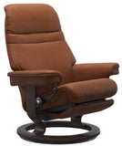 Large Power Leg/Back: Wenge Wood Classic Base; New Cognac Paloma Leather