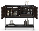 The SV home bar includes ample racking space and storage for wine and liquor bottles of all shapes and sizes, along with glassware and other essential accessories, while double louvered doors help to conceal the contents. Whether you have unexpected guests stop by, are winding down the day, or enjoying a romantic evening for two, always be prepared to create the perfect cocktail for any occasion.