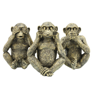 SageBrook Home 14393 Monkey Sculptures