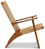 Sun Company RH1000 Occasional Chair Natural Rope With Solid Teak