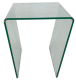 Ital Studio Togo End Table in Glass