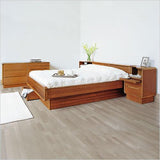 Sun Cabinet 814010 Double Dresser with Soft Curves in Teak (Pictured with matching bedroom set)