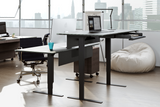 This small and stylish standing desk packs a ton of functionality into a compact space. Perfect for a small home office, the 6650 provides the features you need in a smaller footprint. Stance Lift Desks are designed to fit the way that you live. Available in three sizes, these elegant sit and stand desks can be customized with the addition of an optional keyboard drawer and modesty panel. So whether you’re living large or small, there’s a Stance standing desk that’s just the right size.