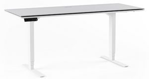 The height-adjustable Centro Lift Standing Desk is an electronically powered sit and stand desk that features programmable height memory settings and a modern white and grey finish. Whether embracing the health benefits of a standing desk - or just looking to create an impressive home office - the Centro Lift sit-to-stand desk will elevate any workday.