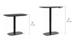 With the touch of a lever, the compact and power-free Soma 6331 Lift standing desk glides up or down on its pneumatic column, effortlessly adjusting to the ideal height for sitting or standing. The desktop features smooth, contoured edges, comfortably fitting in a corner or proudly standing in the middle of a room.