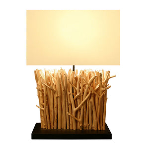 Bellini Imports Mini Vertico Table Lamp in Natural Wood