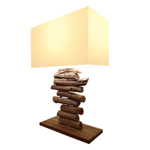 Bellini Imports Picturesk Linera Table Lamp in Natural Wood
