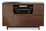 The Corridor 6520 multifunction storage and file cabinet is full of convenient features, including a pull-out printer tray, adjustable paper shelf, supply cabinet with adjustable shelf; along with two storage drawers and a letter/legal file drawer that can all be secured with a single lock.