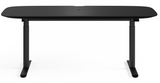 The Soma 6352 height-adjustable sit and stand desk effortlessly adjusts to the perfect height no matter how you like to work or play. Soma 6352 is a stylishly contoured large standing desk with programmable height settings, innovative cable management, an accessory hook, and an elegantly smooth 72-inch wood desktop surface. 