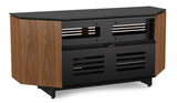 Whether positioned against a wall or nestled into a corner, the versatile Corridor 8175 TV console with its unique tapered edges makes maximum use of minimum space. Featuring a dedicated soundbar shelf and ample storage compartments for a gaming console and home theater system components, this full-featured entertainment center includes removable rear access panels and flow-through ventilation to ensure that your components stay cool and protected — part of the award-winning Corridor Media Collection.