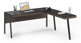 Compatible with the Sigma 6901 Office Desk, the 6902 Return can easily extend your available workspace and mounted on either the left or right side based on your desired configuration. Topped with durable black satin-etched glass with an ergonomically designed center-mounted leg that allows plenty of leg room on either side of the return, this versatile desk return maximizes efficiency and cross-desk collaboration.