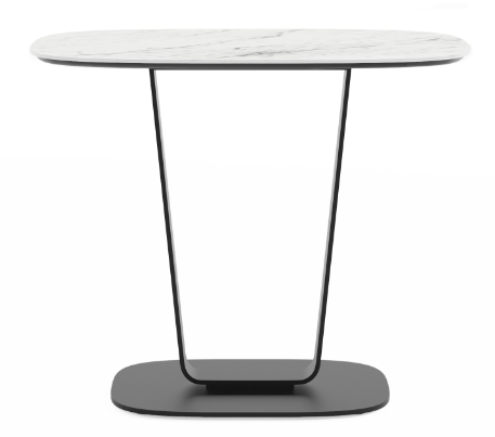 The Cloud 9 1186 end table boasts a beautiful, durable, scratch-resistant Italian porcelain surface that is luxurious to touch and sits atop solid steel supports and a weighted base. Partner this attractive end table with the Cloud-9 lift-top coffee table to complete the collection and create a highly-functional and complementary modern table grouping for work and relaxation.