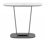 The Cloud 9 1186 end table boasts a beautiful, durable, scratch-resistant Italian porcelain surface that is luxurious to touch and sits atop solid steel supports and a weighted base. Partner this attractive end table with the Cloud-9 lift-top coffee table to complete the collection and create a highly-functional and complementary modern table grouping for work and relaxation.