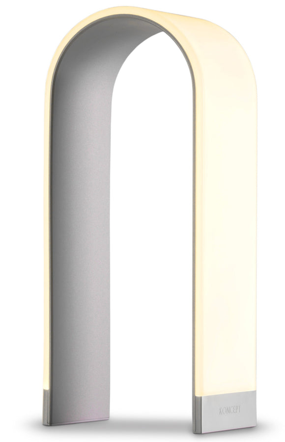 Koncept Mr. N Tall Table Lamp in Soft White Silver