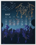 The 2022 Linnea Poster Calendar With Art By: Johanna Riley  Twelve 11x14" posters to hang on the wall... One for each month... Art for each month! JULY:  A fourth of July parade booms under the cracking fireworks in a small town in the middle of America!