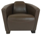 Kuka A162 Occasional Chair in Light Brown Leather