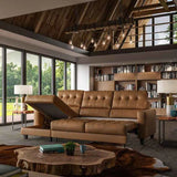 The Noah is one of Luonto’s boldest and most practical creations. The masculine build and overall truffle design allows the Noah Full XL Sleeper Sectional to be unique. As usual, Luonto has provided plenty of rest space and additional storage space beneath the seating to fulfill their commitment to practicality.