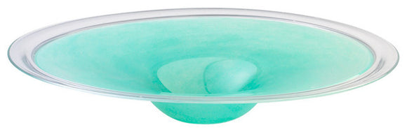Cyan Design 04041 Plate in Turquoise And Clear