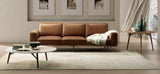 Natuzzi Italia Svevo Corner Table with a Walnut Top and Legs
