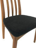 Sun Cabinet BL6 Dining Chair in Teak with Black Fabric Seat