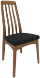 Sun Cabinet BL6 Dining Chair in Cherry with Black Fabric Seat