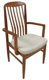 Sun Cabinet BL10 Armchair in Cherry with New Beige Fabric Seat