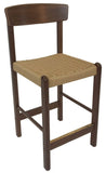 Sun Cabinet BL24 Counter Stool in Walnut with Rope Seat