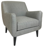 Lazar Lodi Occasional Chair with a Harlan Slate Fabric Seat and Wenge Wood Legs