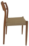 J.L. Moller 79 Dining Chairs in Teak with a Rope Seat