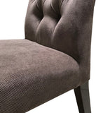 Alf Daphne Dining Chair in High Gloss Walnut Legs and Dark Brown Fabric Seat