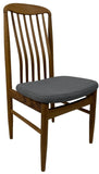 Sun Cabinet BL10 Dining Chair in Teak; Light Grey Fabric Penfold 33