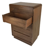 Sun Cabinet 813010 High Chest with Soft Edges in Walnut