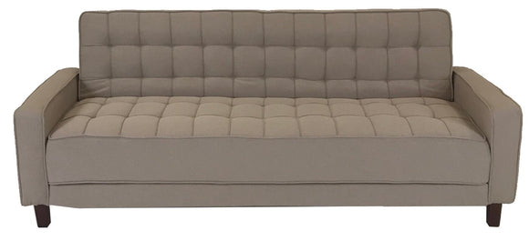 Actona Montrose Sleeper Sofa in a Light Brown Fabric and Wood Legs