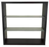 HKM 3810 Casa Bookcase in Wenge Wood with Glass Shelves