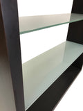 HKM 3810 Casa Bookcase in Wenge Wood with Glass Shelves