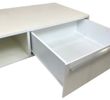 IMS Life TV Stand in White High Gloss and Metal