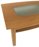 Toften 238 End Table in Beech and Glass